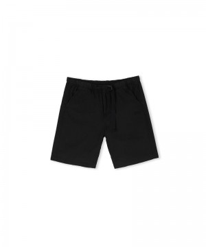 Black MSGM Poplin Shorts | USA_MSGM47506