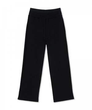 Black MSGM Sweat Pants With Double Elastic Waistband Logo | USA_MSGM62455