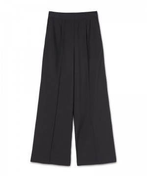 Black MSGM Virgin Wool Trousers Wool Suiting | USA_MSGM48935