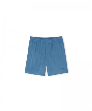 Blue MSGM Cupro Shorts | USA_MSGM96687