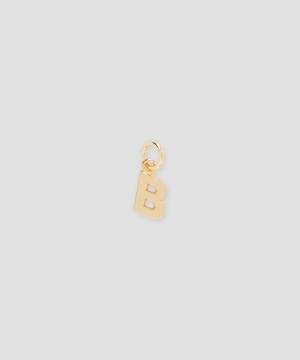 Gold MSGM Brass letter B charm | USA_MSGM29761