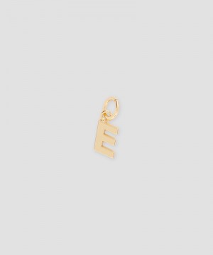 Gold MSGM Brass letter E charm | USA_MSGM93824