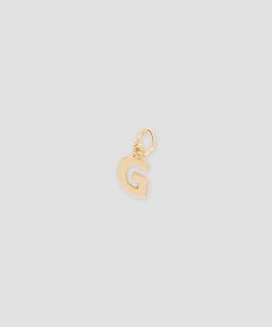 Gold MSGM Brass letter G charm | USA_MSGM88467