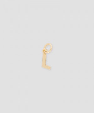 Gold MSGM Brass letter L charm | USA_MSGM95104