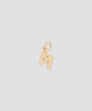 Gold MSGM Brass letter M charm | USA_MSGM11793