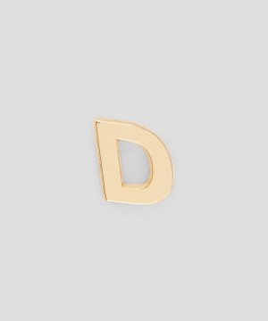 Gold MSGM Single brass D charm | USA_MSGM31662