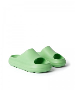 Green MSGM Chunky Ocean Club Pool Slides | USA_MSGM17468