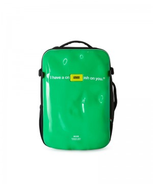 Green / Black MSGM Iconic Backpack | USA_MSGM68341