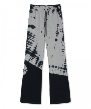 Grey / Black MSGM Sweat Pants With Tie-dye Treatment | USA_MSGM85420