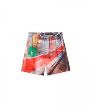 Multicolor MSGM Pixel Daily Metro Print All-over Shorts | USA_MSGM14210