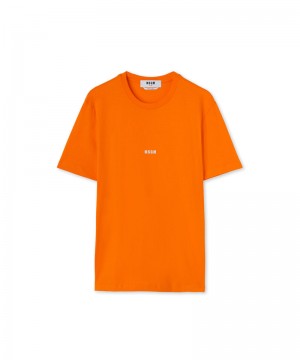 Orange MSGM Impact Mini Logo | USA_MSGM46347