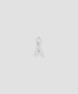 Silver MSGM Brass letter A charm | USA_MSGM95892