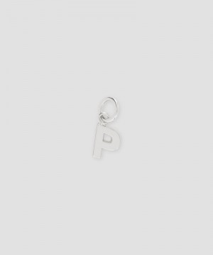 Silver MSGM Brass letter P charm | USA_MSGM33949