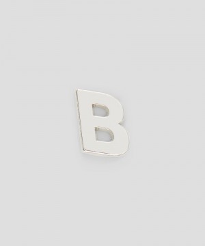 Silver MSGM Single brass B charm | USA_MSGM74390