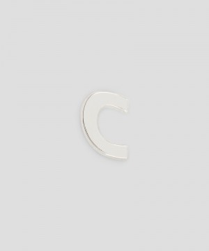 Silver MSGM Single brass C charm | USA_MSGM10808