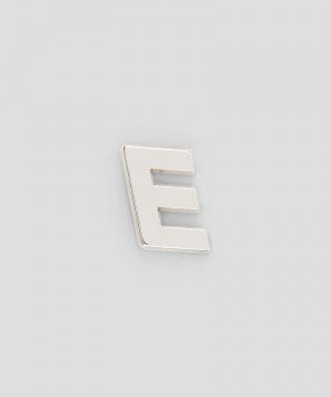 Silver MSGM Single brass E charm | USA_MSGM49593