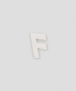 Silver MSGM Single brass F charm | USA_MSGM32510