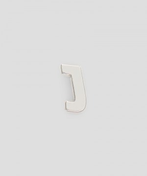 Silver MSGM Single brass J charm | USA_MSGM13128