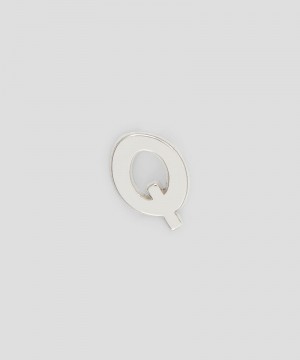 Silver MSGM Single brass Q charm | USA_MSGM64830