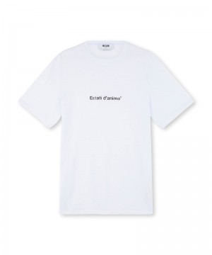 White MSGM Quote Estati Danimo | USA_MSGM59121