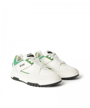 White MSGM Rck Sneakers | USA_MSGM81333