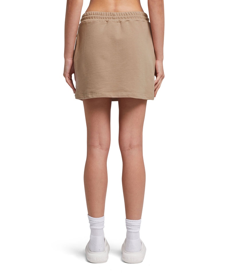 Beige MSGM Fleece Cargo Skirt | USA_MSGM11893