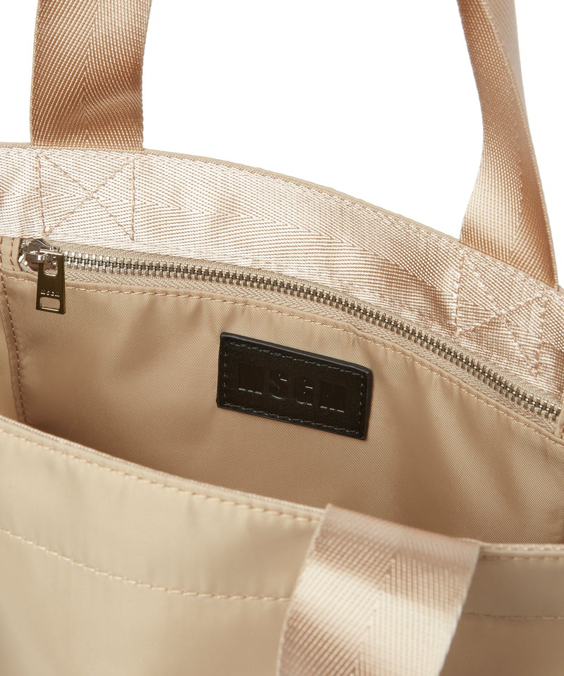 Beige MSGM Nylon Tote Bag With Logo | USA_MSGM82859