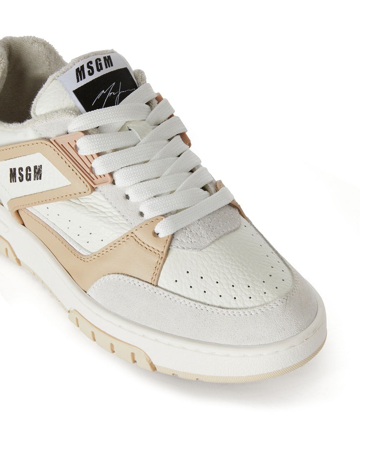 Beige / White MSGM Rck Sneakers | USA_MSGM48272