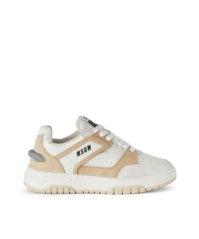 Beige / White MSGM Rck Sneakers | USA_MSGM48272