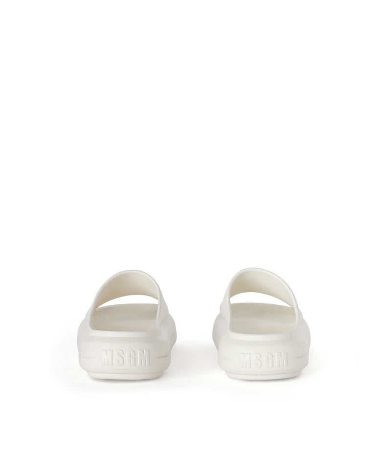 Black MSGM Chunky Ocean Club Pool Slides | USA_MSGM14330