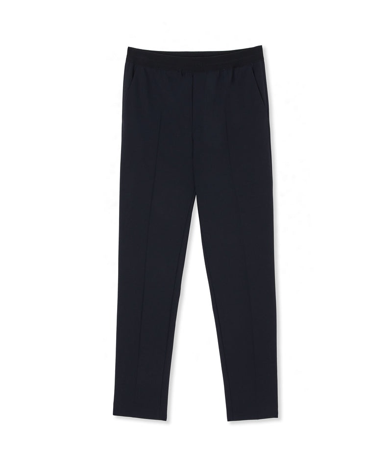 Black MSGM Fresh Wool Pants With Logoed Elastic Waistband | USA_MSGM46565