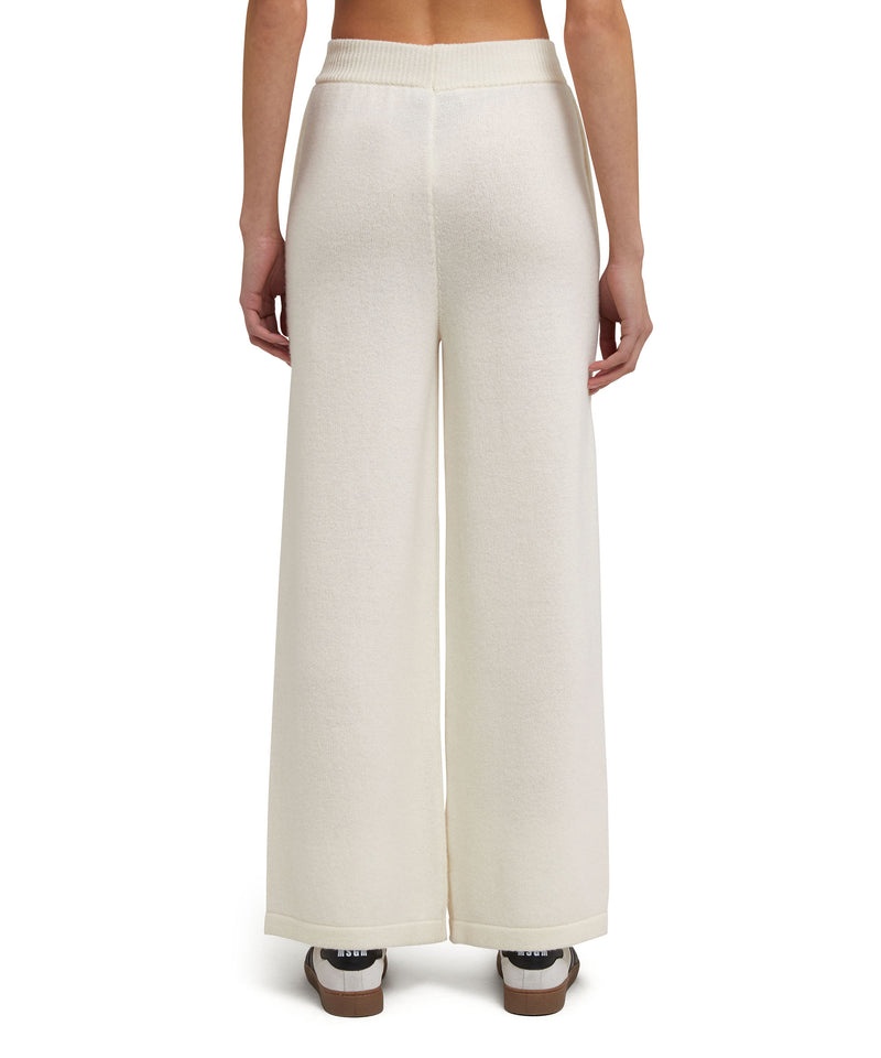 Black MSGM High-waisted Trousers Msgm Signature Cashmere Blend | USA_MSGM28778