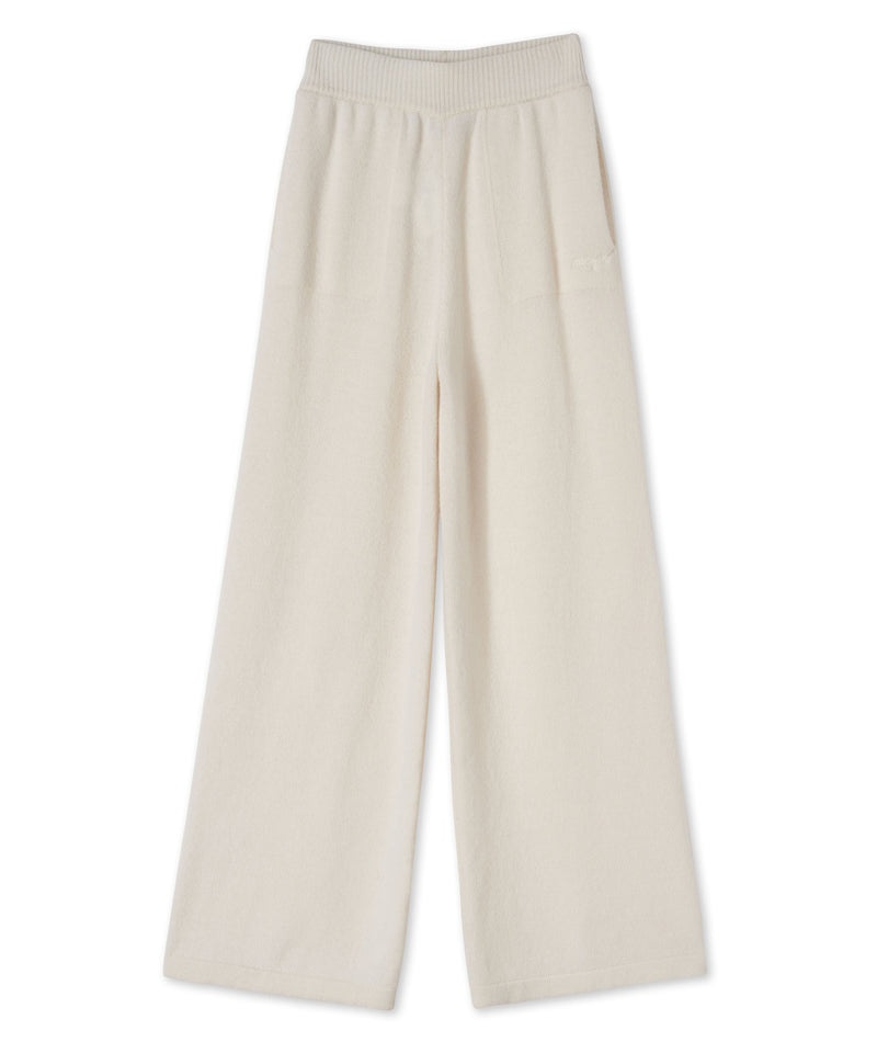 Black MSGM High-waisted Trousers Msgm Signature Cashmere Blend | USA_MSGM28778