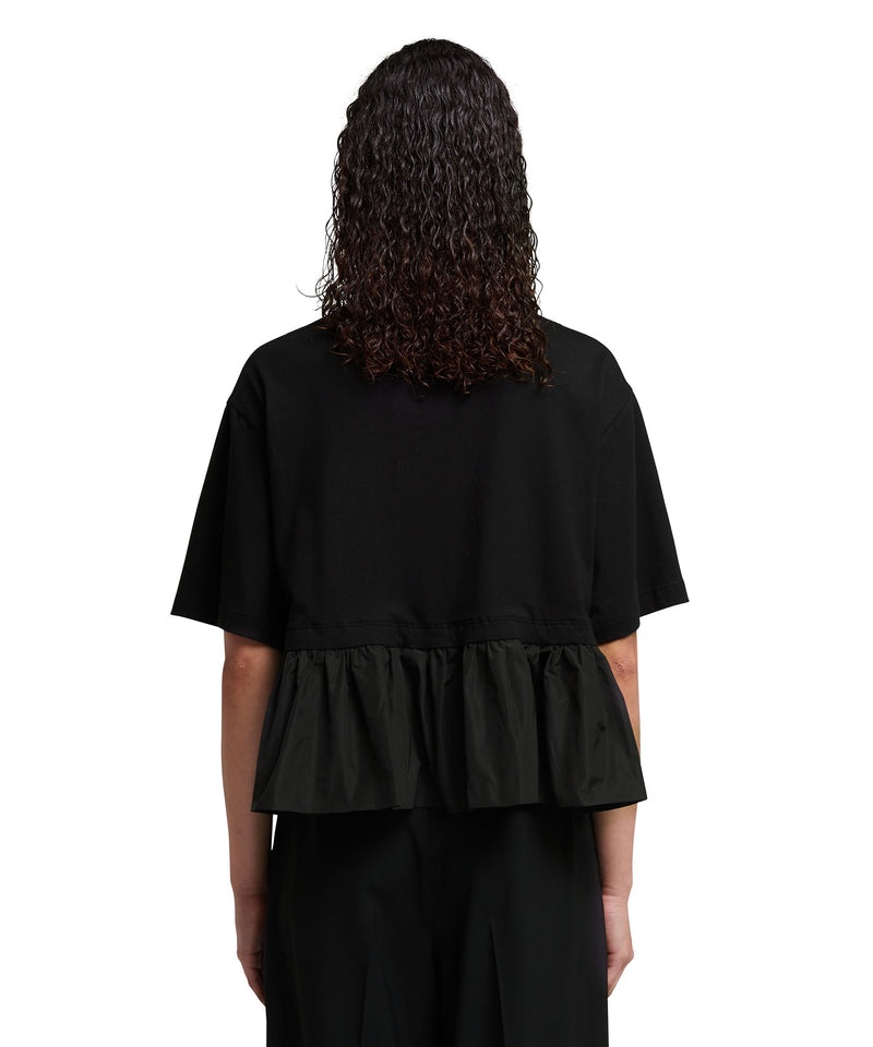 Black MSGM Inserted Taffetà Ruffles | USA_MSGM95810