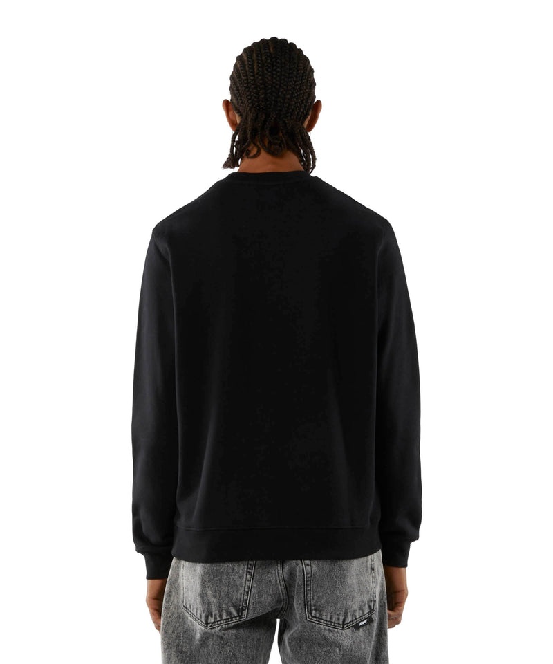 Black MSGM Long Sleeved Cotton Sweatshirt | USA_MSGM19715