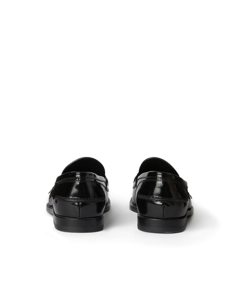 Black MSGM Moccasins With Leather Sole | USA_MSGM58534