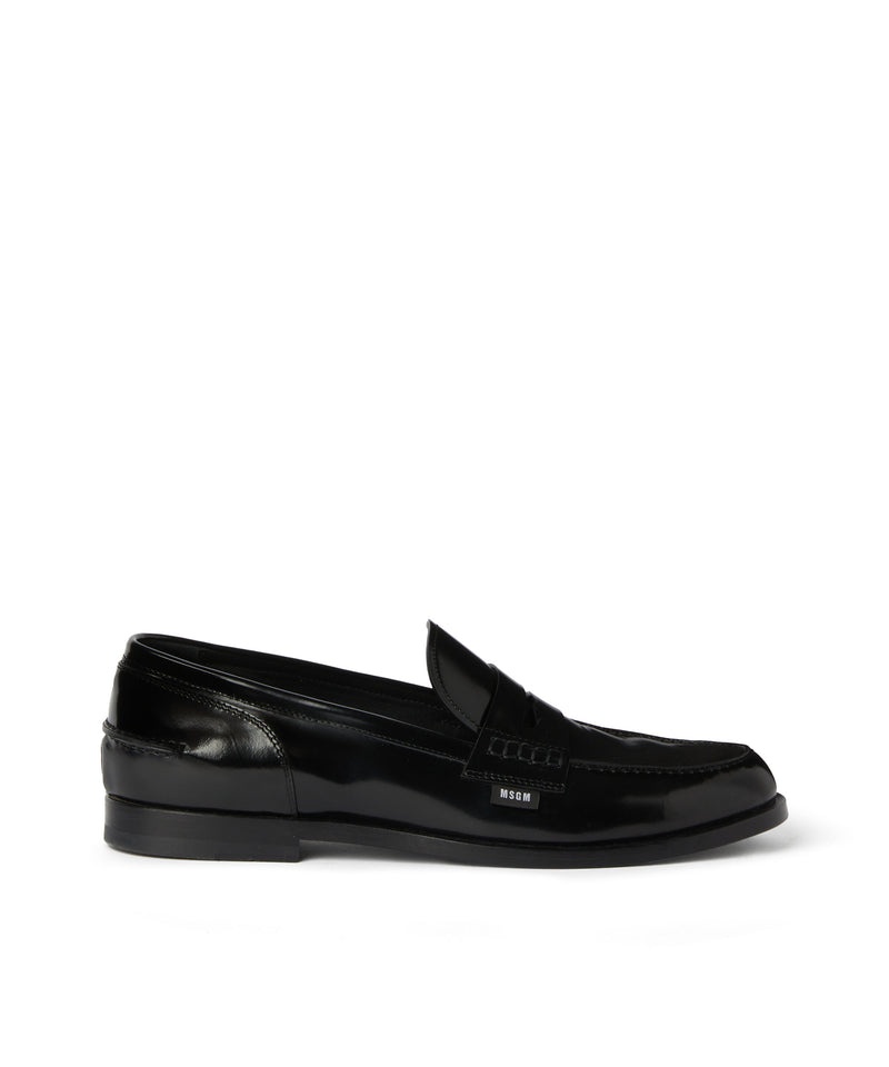 Black MSGM Moccasins With Leather Sole | USA_MSGM58534