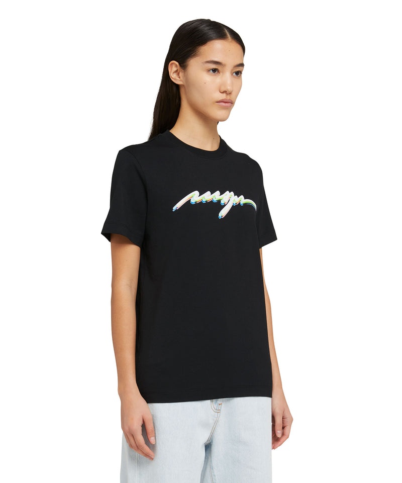 Black MSGM Neon Logo | USA_MSGM20721