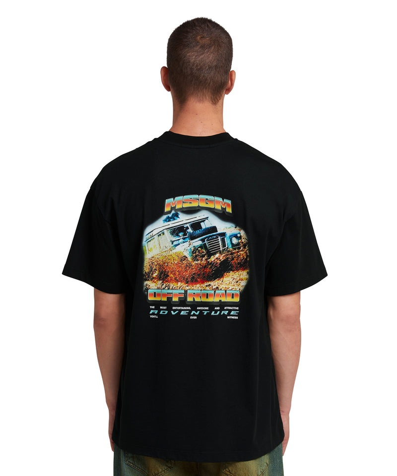 Black MSGM Off Road Adventure Graphic | USA_MSGM46323