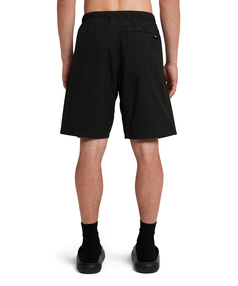 Black MSGM Poplin Shorts | USA_MSGM47506