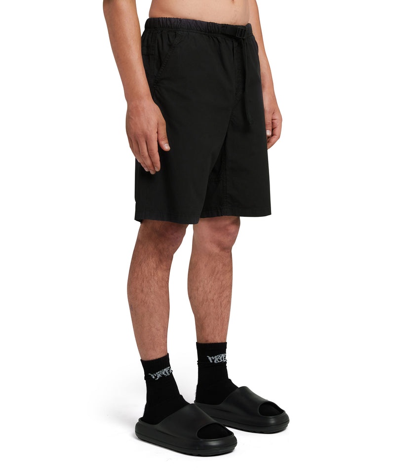 Black MSGM Poplin Shorts | USA_MSGM47506