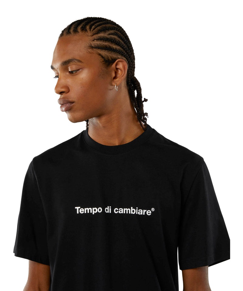 Black MSGM Quote Tempo Di Cambiare | USA_MSGM46069