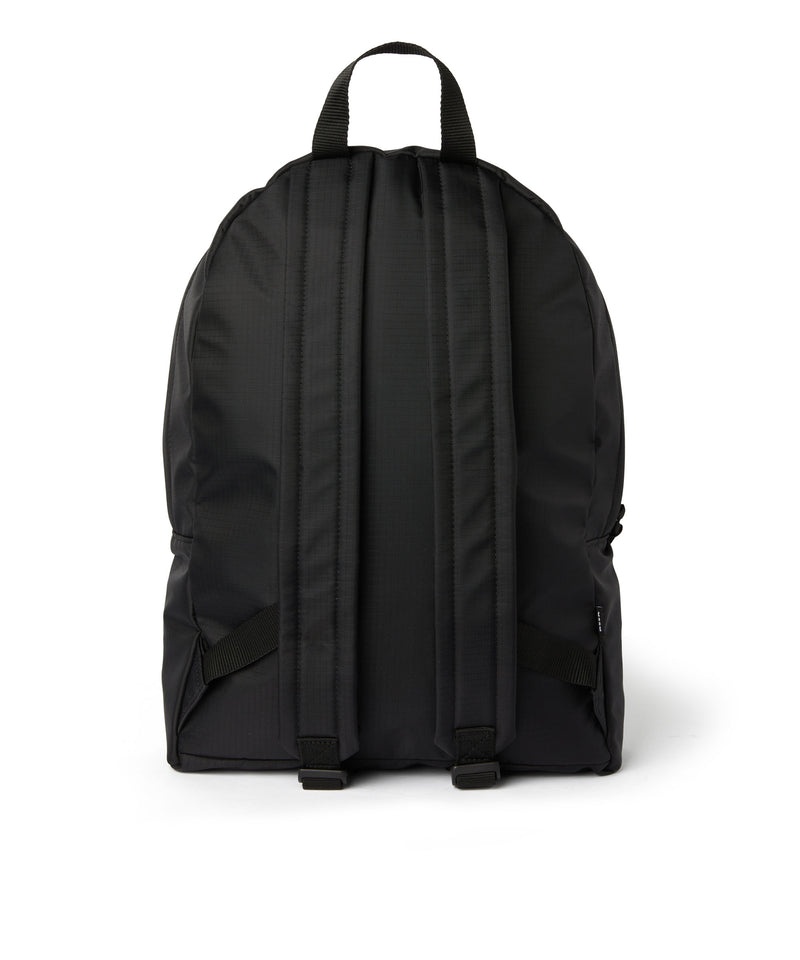 Black MSGM Ripstop Nylon Backpack With Embroidered Logo | USA_MSGM58177