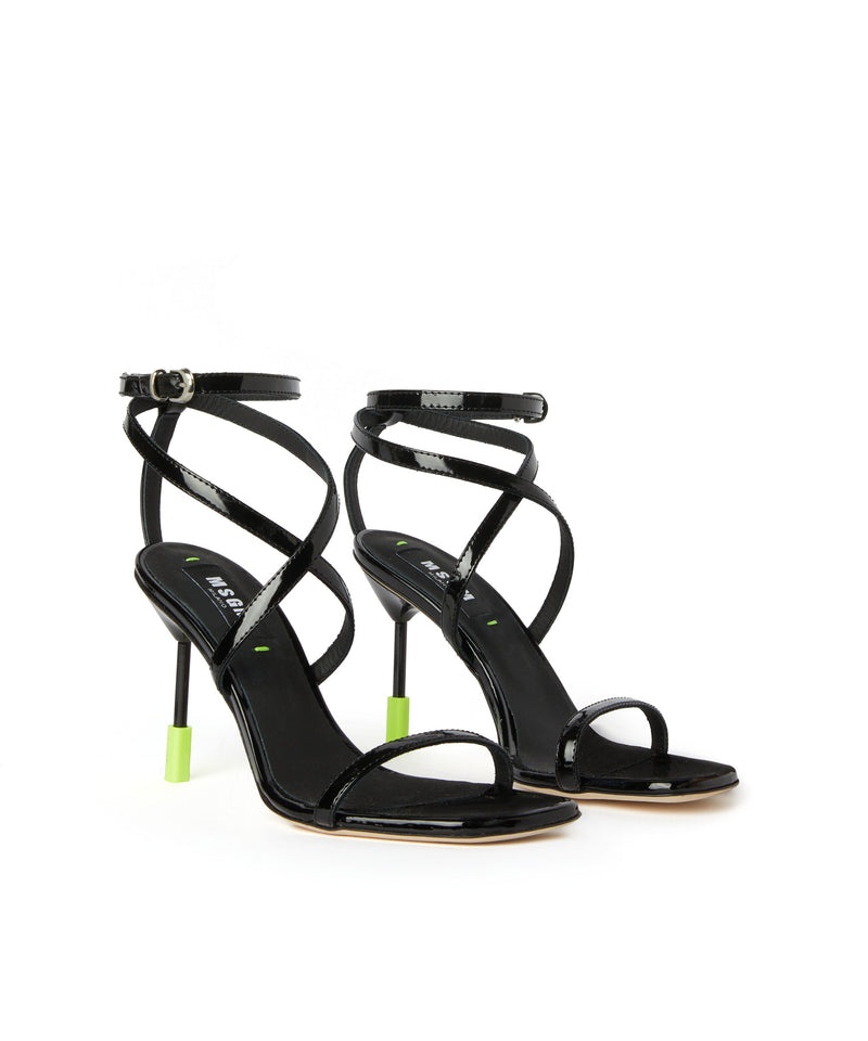 Black MSGM Sandal With Iconic Msgm Heel | USA_MSGM44070