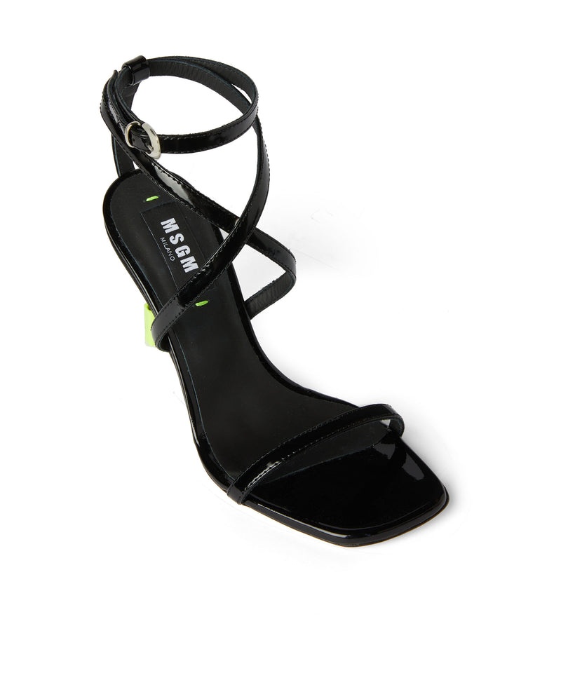 Black MSGM Sandal With Iconic Msgm Heel | USA_MSGM44070