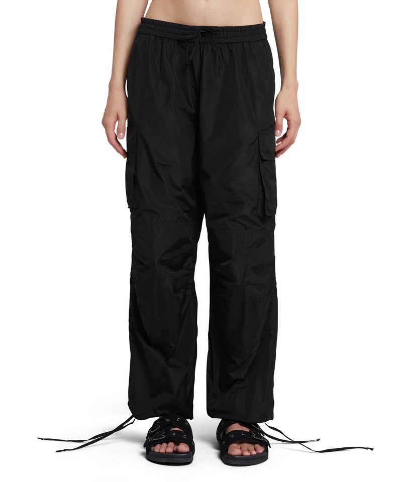 Black MSGM Taffetà Cargo Pants | USA_MSGM15100