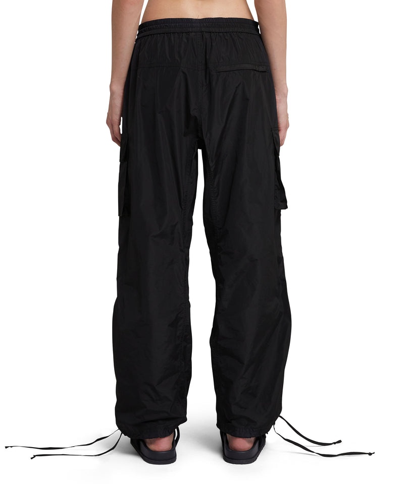 Black MSGM Taffetà Cargo Pants | USA_MSGM15100