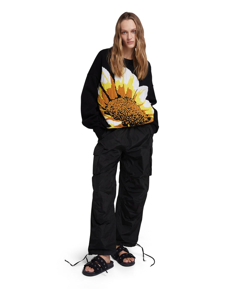 Black MSGM Taffetà Cargo Pants | USA_MSGM15100