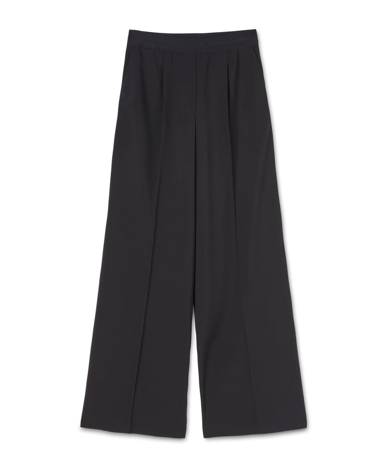 Black MSGM Virgin Wool Trousers Wool Suiting | USA_MSGM48935