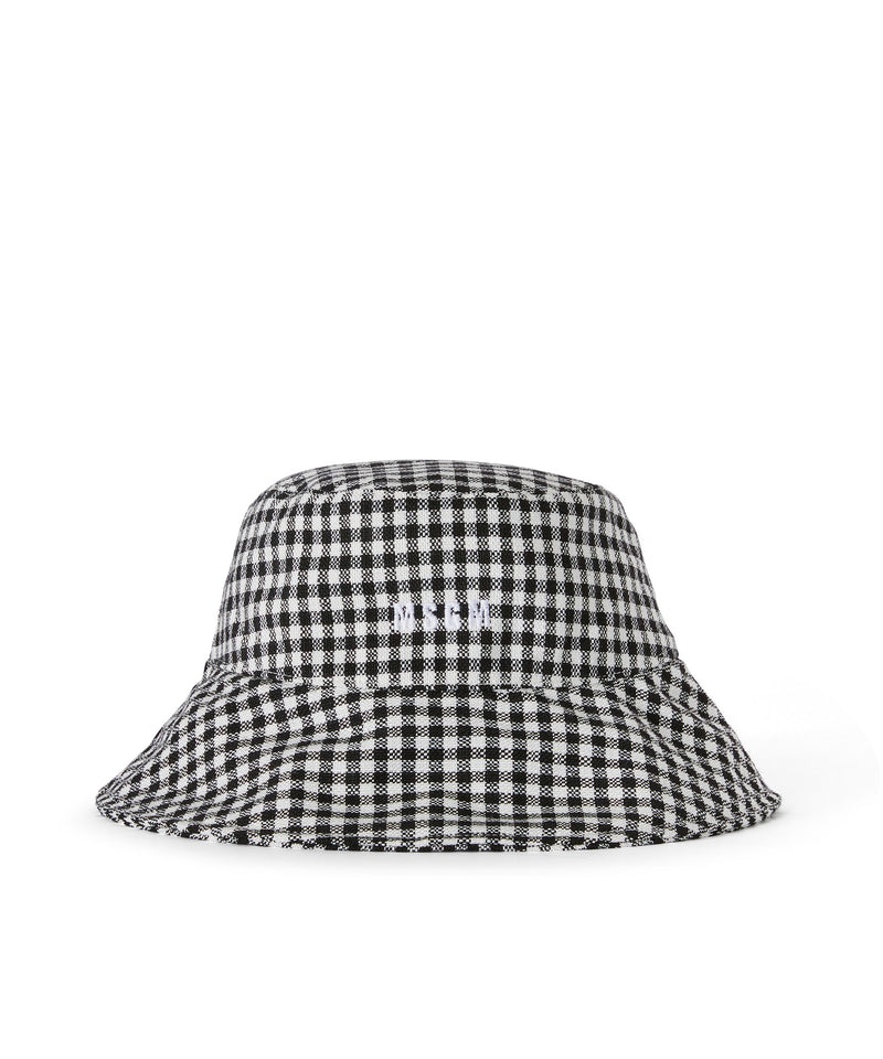 Black / White MSGM Viuchy Tweed Bucket | USA_MSGM37407